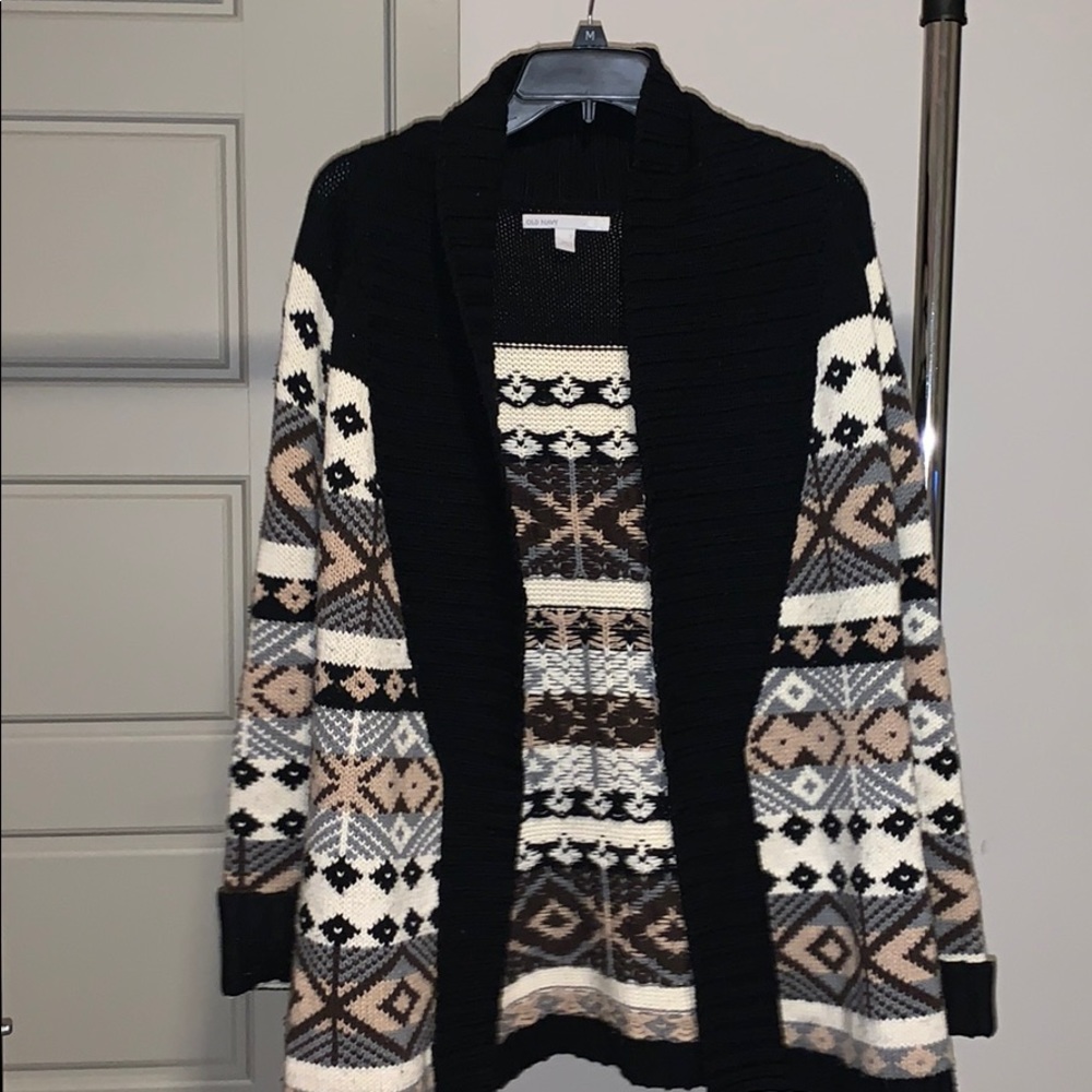 Knitted Sweater - Black/Brown/Combo
